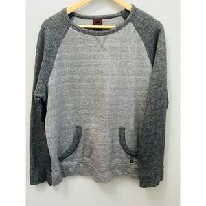 Tony Hawk Men's Raglan Sweatshirt Gray Heather Crewneck Pullover Pocket Size XL